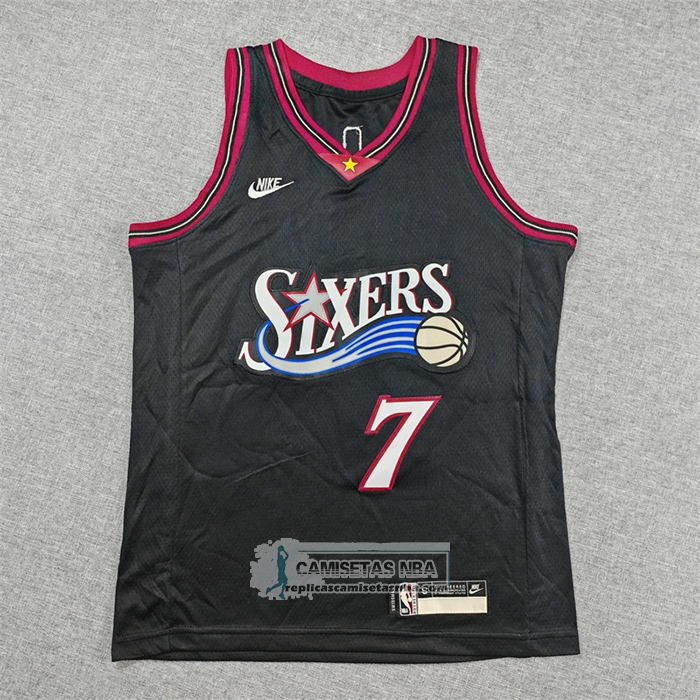 Camiseta Nino Philadelphia 76ers Jaylen Brown NO 7 Classic 2025-26 Negro